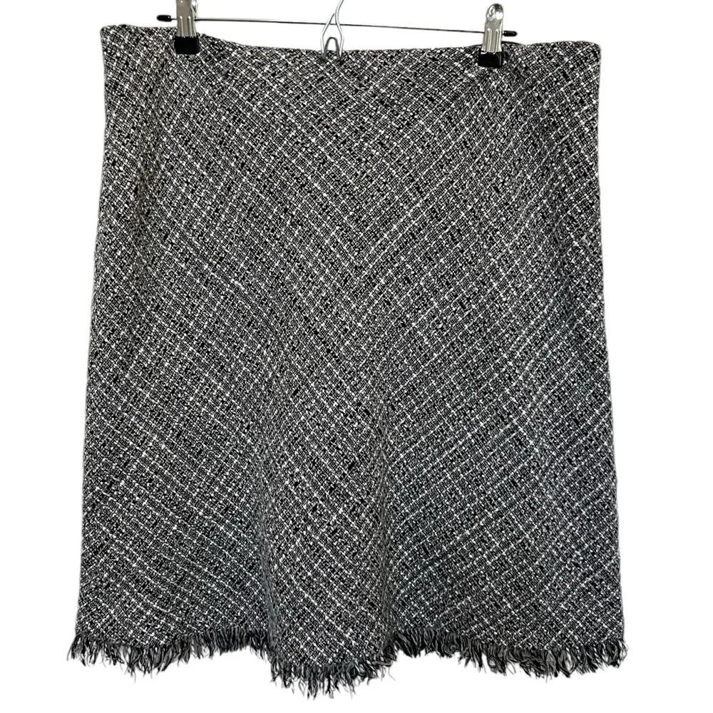 Apostrophe Y2K Wool Blend‎ Skirt Black White Size 18